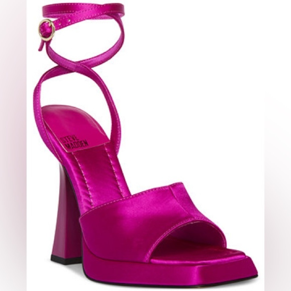 Steve Madden Kendall Purple Satin Heels